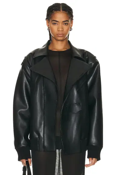 Norma Kamali Oversized Moto Jacket | Thumbnail 2