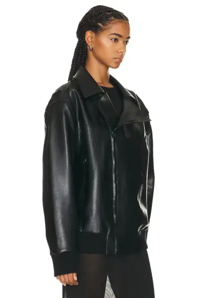 Norma Kamali Oversized Moto Jacket | Thumbnail 3