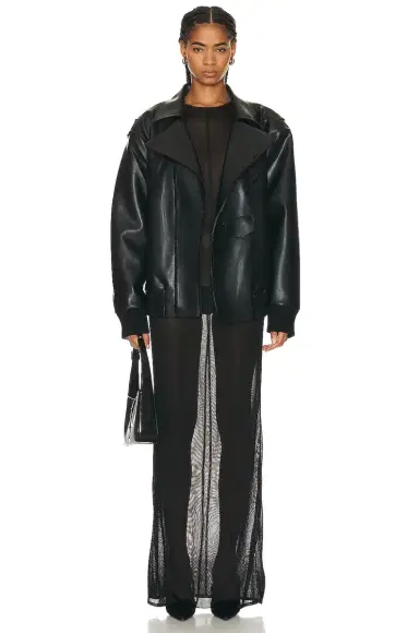 Norma Kamali Oversized Moto Jacket | Thumbnail 5