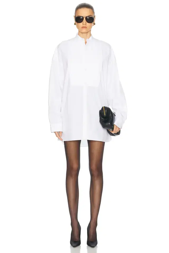 WARDROBE.NYC Tuxedo Mini Shirt Dress
