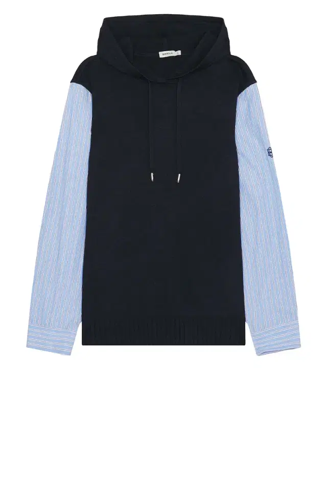 Simkhai Adonis Knit Woven Combo Hoodie