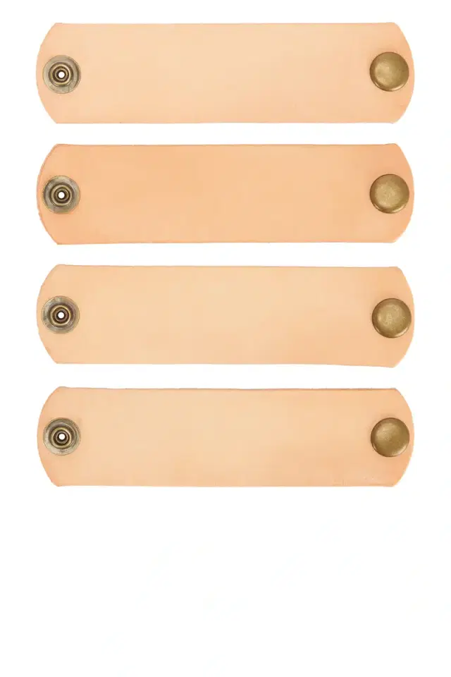 Jenni Kayne Leather Napkin Rings Set Of 4