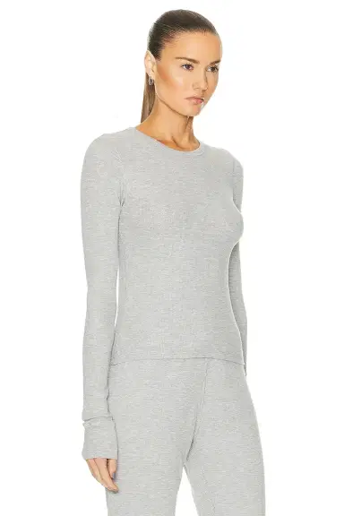 ÉTERNE Long Sleeve Thermal Top | Thumbnail 2