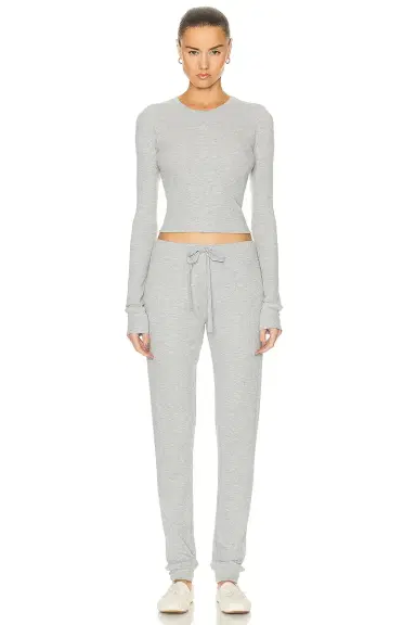ÉTERNE Long Sleeve Thermal Top | Thumbnail 4
