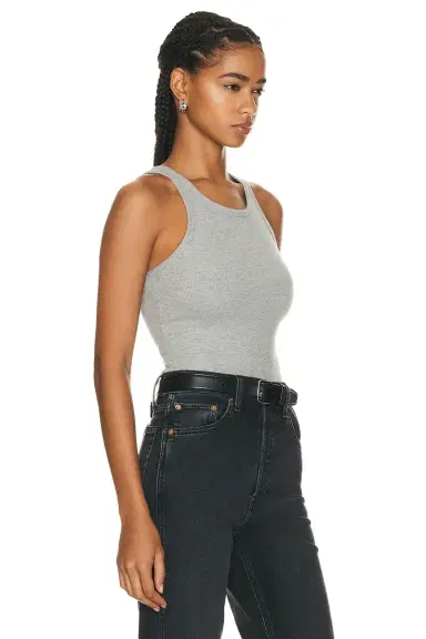 ÉTERNE High Neck Fitted Tank Top | Thumbnail 2