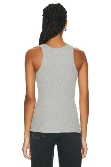 ÉTERNE High Neck Fitted Tank Top | Thumbnail 3