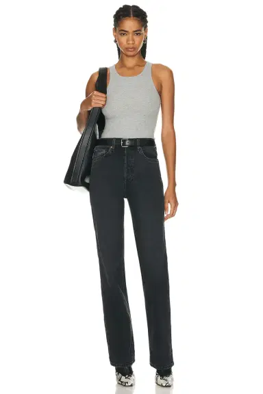 ÉTERNE High Neck Fitted Tank Top | Thumbnail 4