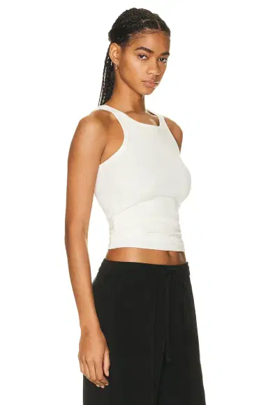 ÉTERNE High Neck Fitted Tank Top | Thumbnail 2