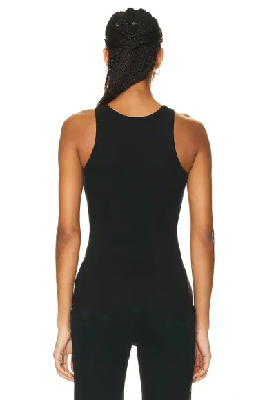 ÉTERNE High Neck Fitted Tank Top | Thumbnail 3