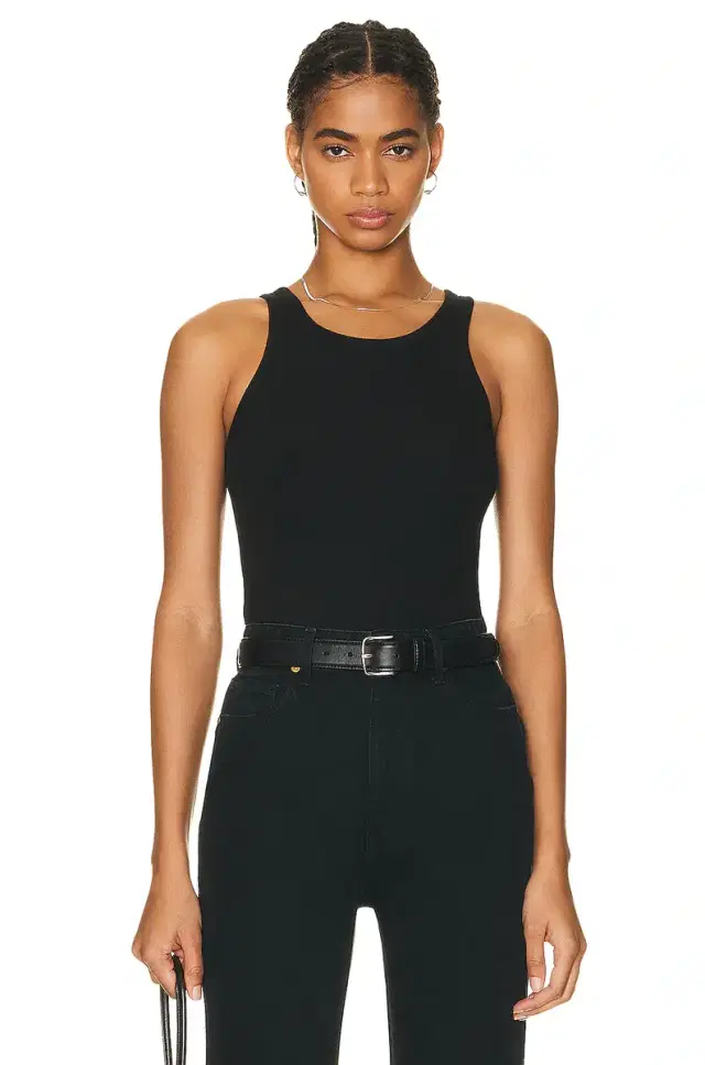 Eterne High Neck Fitted Tank Top