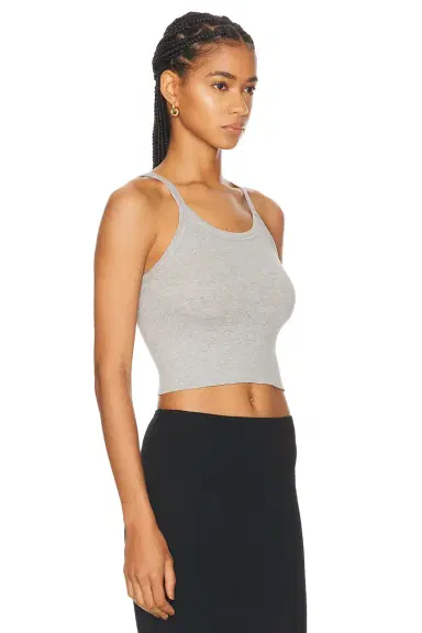 ÉTERNE Cropped Rib Tank Top | Thumbnail 2