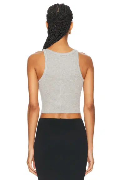 ÉTERNE Cropped Rib Tank Top | Thumbnail 3