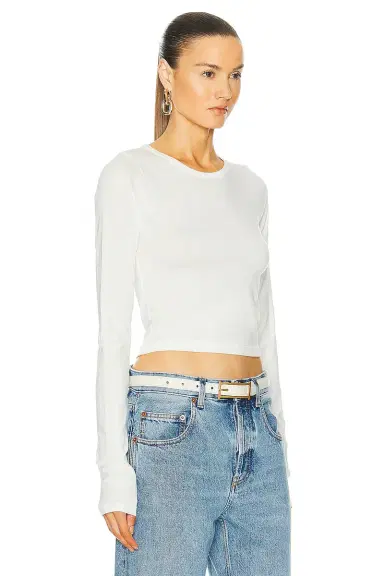 ÉTERNE Long Sleeve Baby Tee | Thumbnail 2