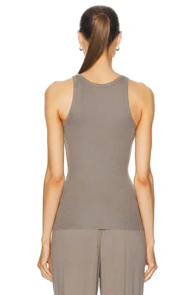 ÉTERNE High Neck Fitted Tank Top | Thumbnail 3