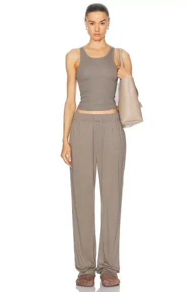 ÉTERNE High Neck Fitted Tank Top | Thumbnail 4