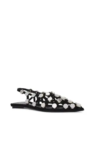 The Attico Grid Ballerina Flat | Thumbnail 2