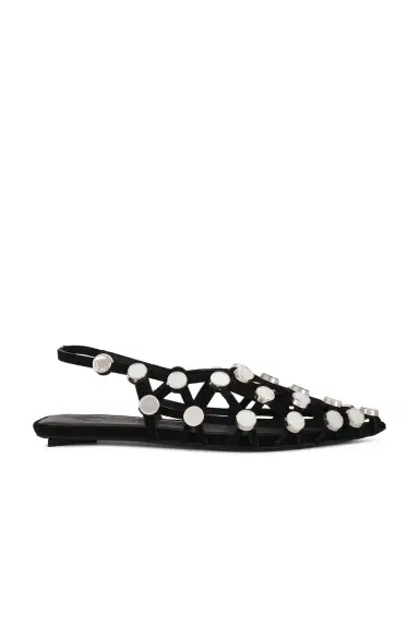 The Attico Grid Ballerina Flat | Thumbnail 3
