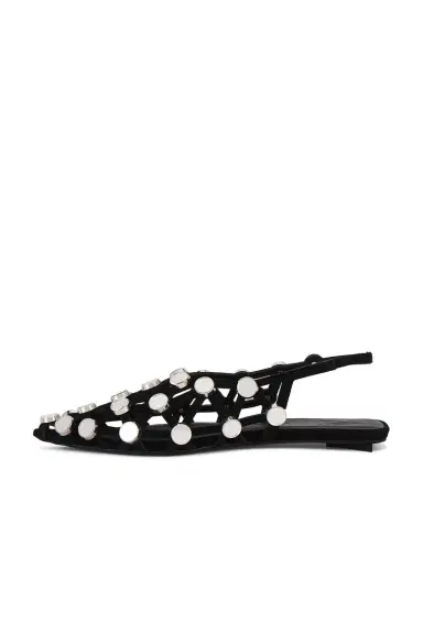 The Attico Grid Ballerina Flat | Thumbnail 7