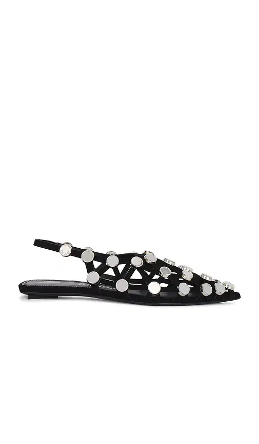 The Attico Grid Ballerina Flat