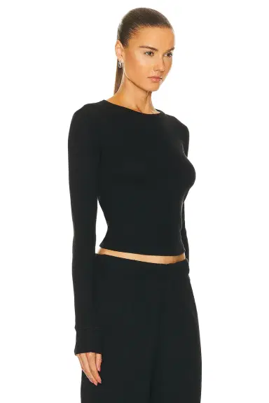 ÉTERNE Long Sleeve Thermal Top | Thumbnail 2