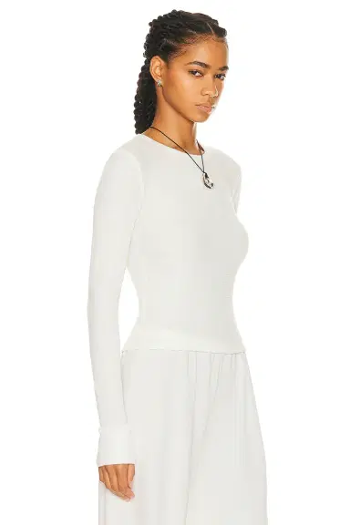 ÉTERNE Long Sleeve Thermal Top | Thumbnail 2