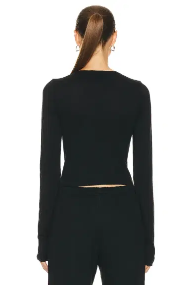 ÉTERNE Long Sleeve Baby Tee | Thumbnail 3