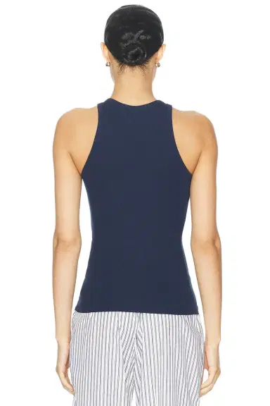 ÉTERNE High Neck Fitted Tank Top | Thumbnail 3