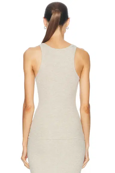ÉTERNE High Neck Fitted Tank Top | Thumbnail 3