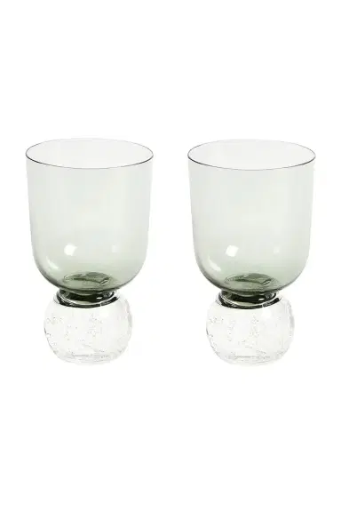 Misette Hand Blown Bubble Glass Tumbler Set Of 2 | Thumbnail 1