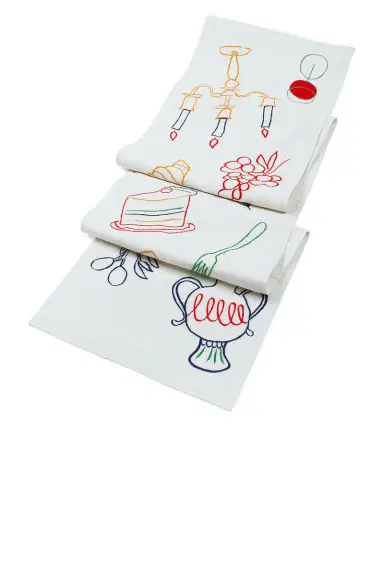Misette Linen Embroidered Runner | Thumbnail 1