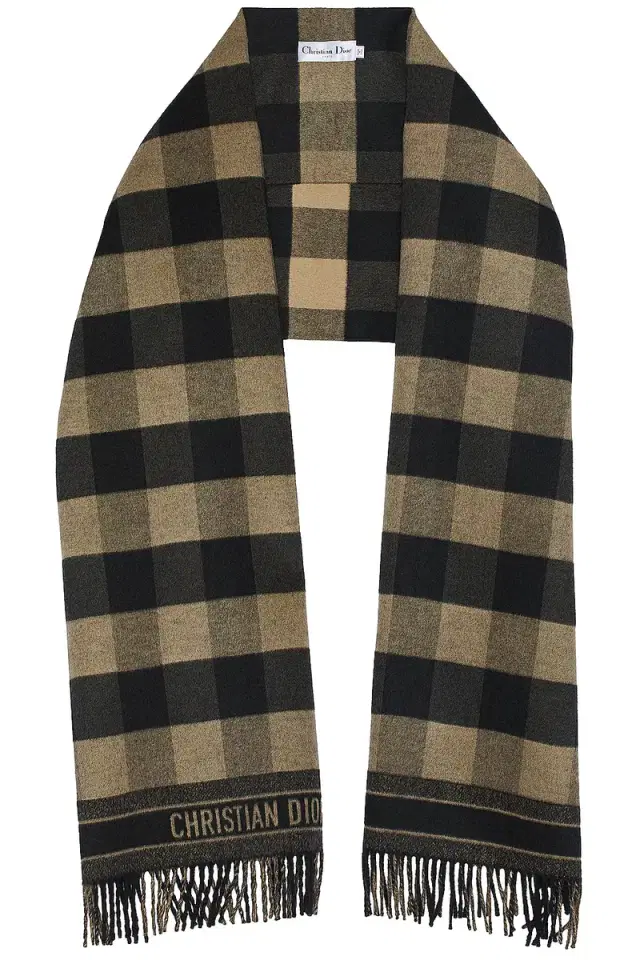 dior Dior Striped Knit Shawl