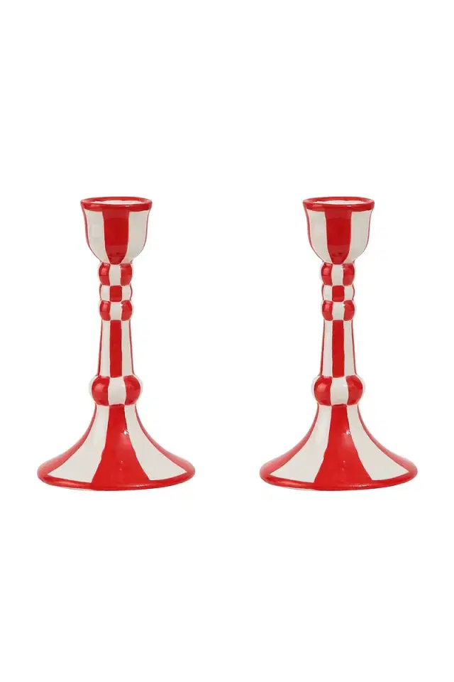 Hand Painted Ceramic Candleholder