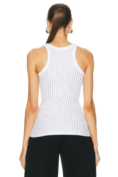 The Attico Hotfixed Crystal Tank Top | Thumbnail 5