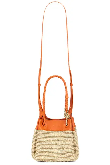 Bottega Veneta Small Parachute Raffia Bag | Thumbnail 1 Bottega Veneta Small Parachute Raffia Bag | Thumbnail 1