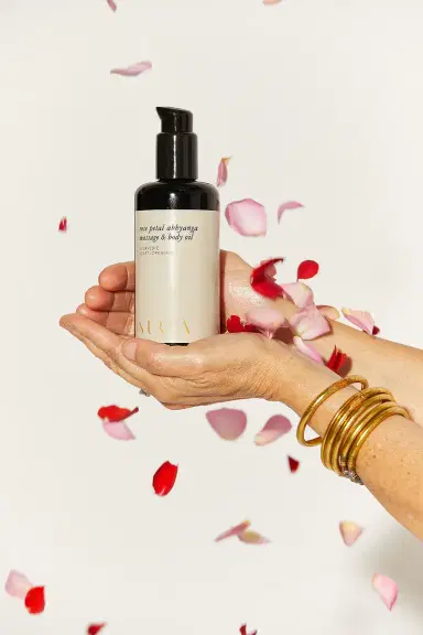 Surya Rose Petal Abhyanga Massage & Body Oil | Thumbnail 3 Surya Rose Petal Abhyanga Massage & Body Oil | Thumbnail 3