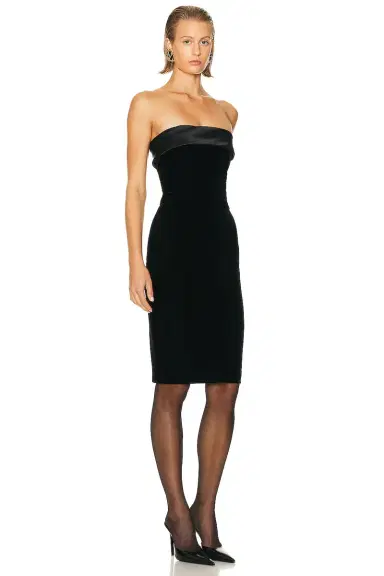 Saint Laurent Strapless Dress | Thumbnail 2