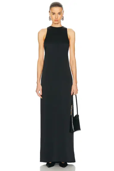 Saint Laurent Satin Maxi Dress | Thumbnail 2 Saint Laurent Satin Maxi Dress | Thumbnail 2