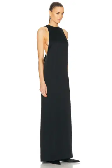 Saint Laurent Satin Maxi Dress | Thumbnail 3 Saint Laurent Satin Maxi Dress | Thumbnail 3
