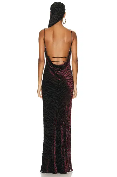 Saint Laurent Sleeveless Draped Gown | Thumbnail 3 Saint Laurent Sleeveless Draped Gown | Thumbnail 3