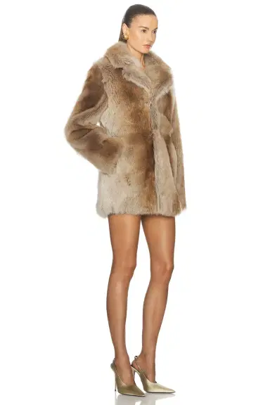 Saint Laurent Fur Coat | Thumbnail 3