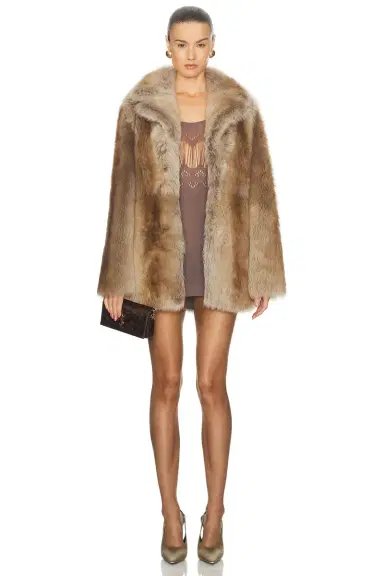 Saint Laurent Fur Coat | Thumbnail 1