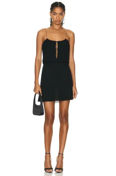 Saint Laurent Jersey Mini Dress | Thumbnail 1 Saint Laurent Jersey Mini Dress | Thumbnail 1