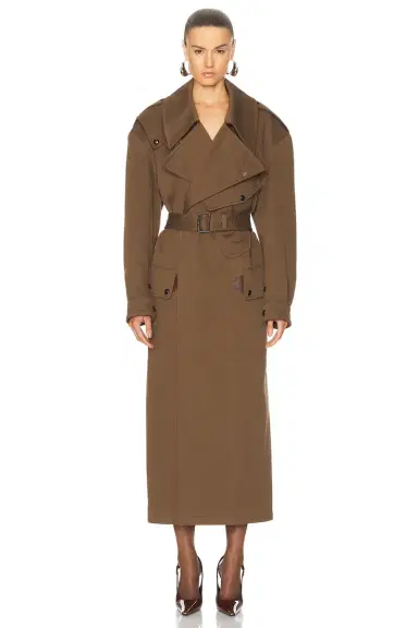 Saint Laurent Belted Coat | Thumbnail 2 Saint Laurent Belted Coat | Thumbnail 2