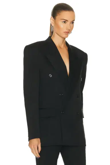 Saint Laurent Double Breast Blazer | Thumbnail 2 Saint Laurent Double Breast Blazer | Thumbnail 2
