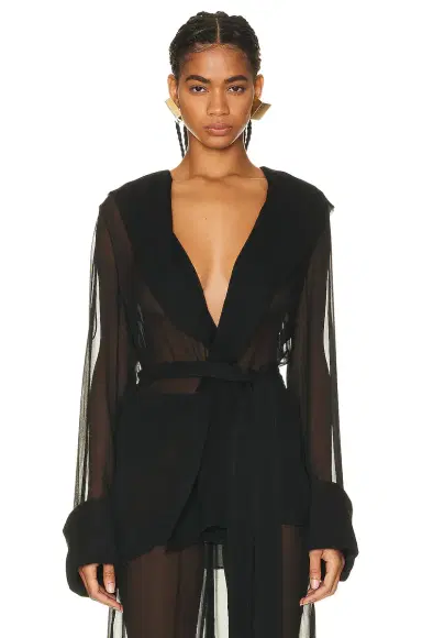 Saint Laurent Silk Jacket | Thumbnail 1 Saint Laurent Silk Jacket | Thumbnail 1