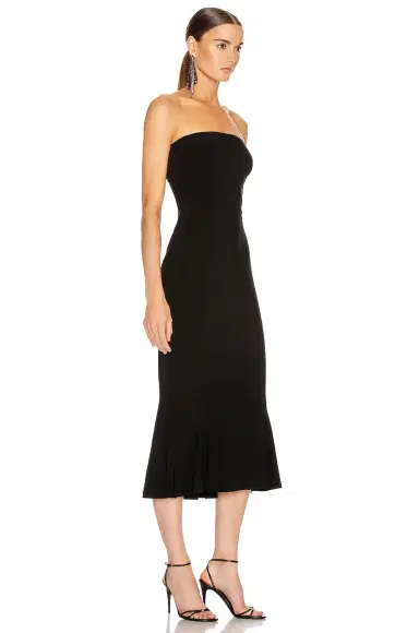 Norma Kamali Strapless Fishtail Dress To Midcalf | Thumbnail 2 Norma Kamali Strapless Fishtail Dress To Midcalf | Thumbnail 2