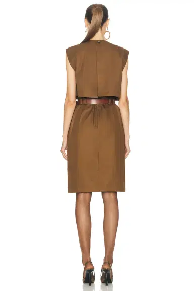 Saint Laurent Utility Midi Dress | Thumbnail 3