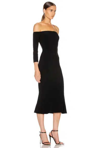 Norma Kamali Off Shoulder Fishtail Dress | Thumbnail 2