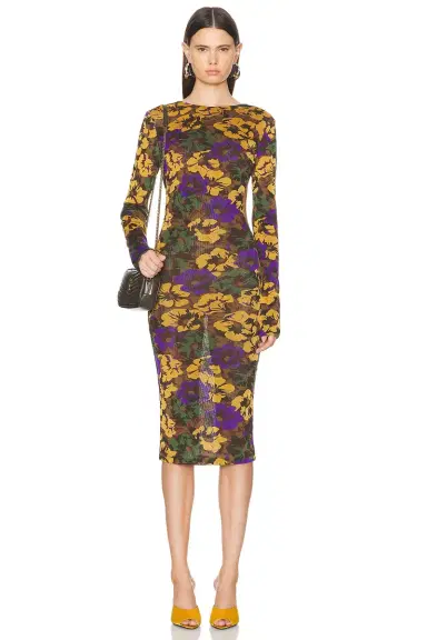 Saint Laurent Floral Dress | Thumbnail 2