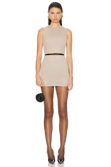Saint Laurent Tulle Tank Dress | Thumbnail 1 Saint Laurent Tulle Tank Dress | Thumbnail 1